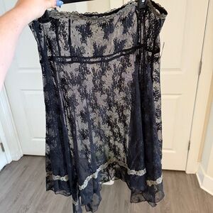 Free People sheer skirt